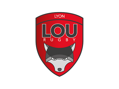 Lou Rugby logodesign logodesigner loup rugby logo wolf