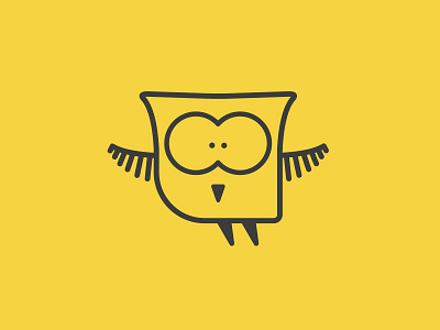 owl child children hibou illustration illustrator logo logodesign minimalist owl