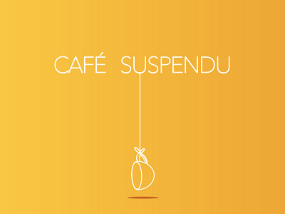 Café Suspendu café coffee coffee time cup illustrator logo logodesign string suspended suspendu tasse