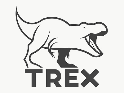 T-REX design dino dinosaur dinosaurs dinosaurus icon icons illustration illustrator logo logodesign logodesigner logotype trex