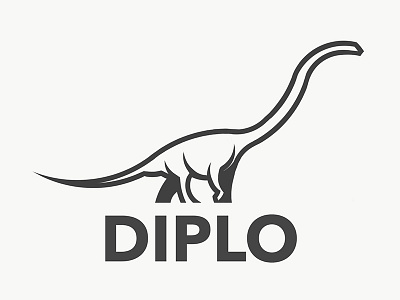 Diplo design dino dinosaur dinosaurus icon icons illustration illustrator logo logodesign logodesigner logotype