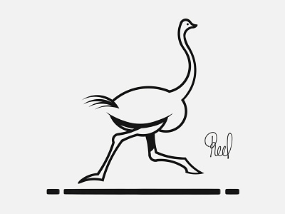 Ostrich bird birdlogo birds design icon icons illustration illustrator logo logodesign logodesigner logotype ostrich safari