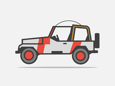 Jeep Jurrassic Parck 4x4 car design icon icons illustration illustrator jeep logo logodesign logodesigner logotype