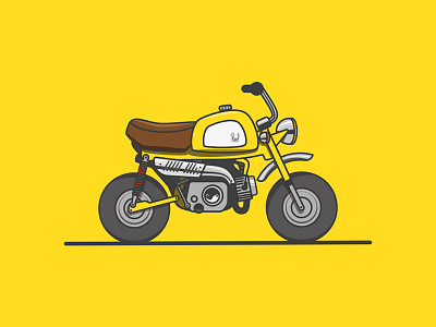 Honda Monkey design icon icons illustration illustrator logo logodesign logodesigner logotype moto motorcycle