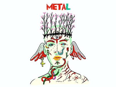 my remake cover of METAL magazine