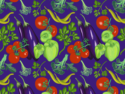vegetables pattern 2d illustration colors design digitalillustration illustration pattern photoshop