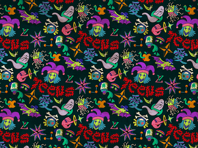 Teen's ghost's clown's pattern