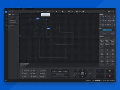 激光切割软件 cutting software ui