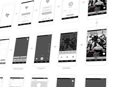 Dribbble 2 android app sketchapp ui userflow ux wireframe