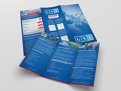 Informative Tri-fold Brochure (GSI London) adobe branding design designer digital grapic design illustator photoshop vector