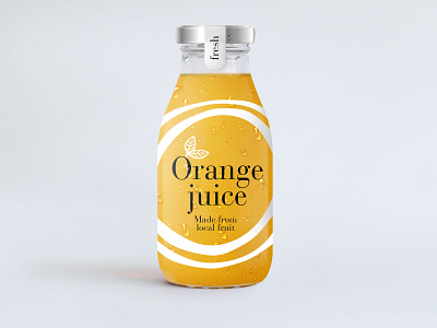 Orange Juice (premium restaurant label design) (proposal 2)