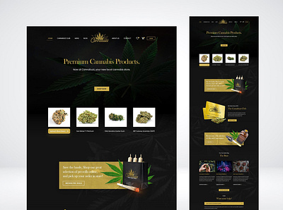 Cannabuzz Hamilton (Canada) Website design adobe adobexd design ui ux xd