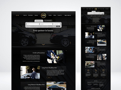 Simber Chauffeur Premium Services (Website Design) adobe adobexd design ui ux web webdesign xd