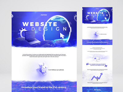 Datway Agency (Landing Page 1) adobe design graphicdesign ui ux uxui webdesign