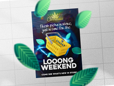 "Long Weekend" campaign for Cannabuzz, Canada adobe design designer digital graphicdesign illustator photoshop