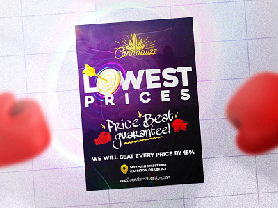 "Lowest Prices" campaign for Cannabuzz, Canada. adobe design designer digital graphicdesign illustator photoshop