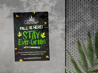 "Fall is here" event, for Cannabuzz, Canada. adobe design designer digital graphicdesign illustator photoshop