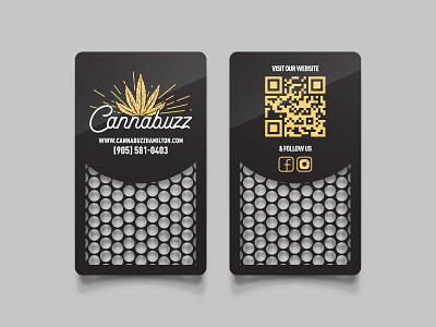 "Grinder cards" for Cannabuzz, Canada.