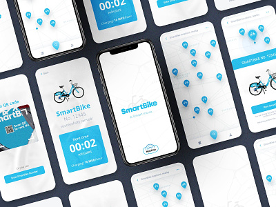 Smart Bike App (Concept Design, 2019) adobe concept ui uidesign