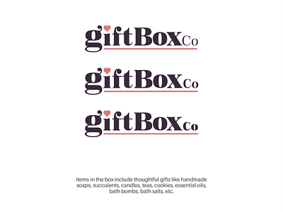 GiftBox Logo branding creative logo elegant logo logodesign