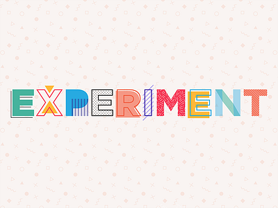 Experiment adobe illustrator graphic design type typography