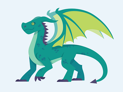Vector Dragons - Standard Dragon adobe illustrator design dnd dragon fantasy illustration vector