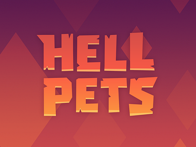 Hell Pets Logo adobe illustrator game development games logo logo design typography