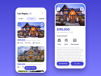 Real Estate App app design icons mobile real estate ui