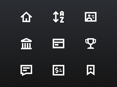 Iconography for Stock Market Game icon design icon pack icon set icon ui iconography icons mobile app mobile design mobile ui stock market