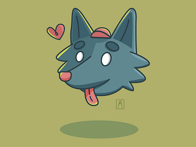 Wolf character design head illustration vector wolf