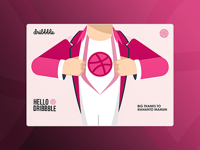 My First Shot first hello dribbble shot supper man