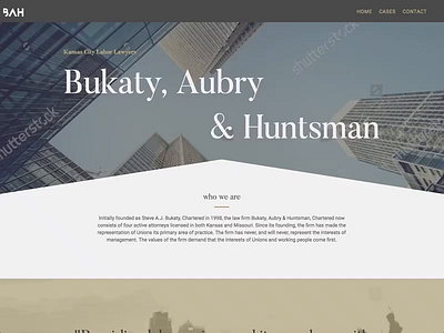 Law Firm Website landing page law firm web design