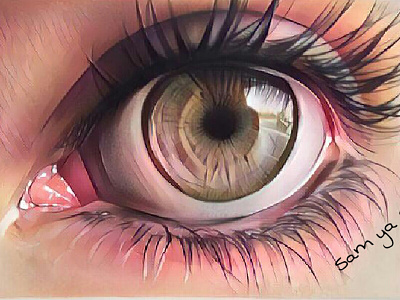 digital painting digital painting eyes illustration
