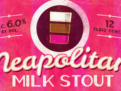 Neapolitan Milk Stout Packaging beer label michigan package saugatuck stout