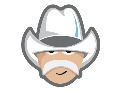 A guy with a cowboy hat and moustache guy hat illustration moustache