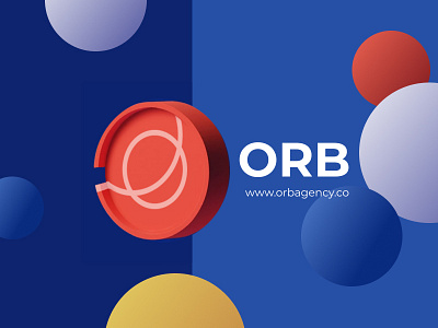 ORB Agency 3d branding colorful gradient illustration logo typogaphy webdesign