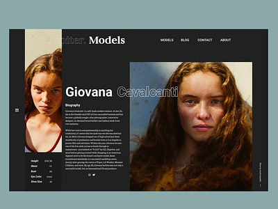 Jupiter Models - Website Concept