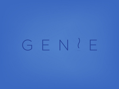 Genie app concept delivery genie logo