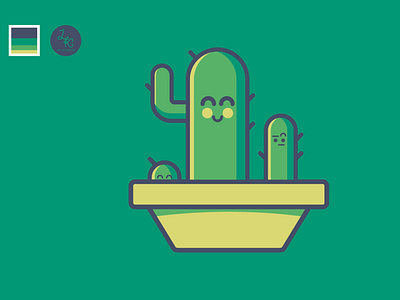 Cactus cactus illustrator vector
