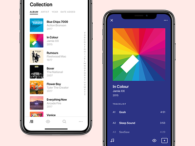 Crate - Collection and Release app collection crate ios iphonex mobile music records ui ux vinyl