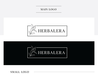 Herbalera Logo Branding 2d beauty branding cosmetic female fiverr flat herbal illustration leaf logo minimalist naimadesign vector