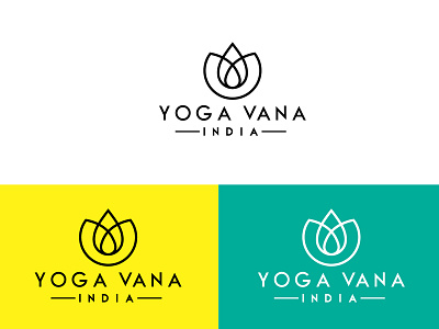 Yoga Vana India. bangladesh best designer cute logo fiverr india leaf logo logo deign minimalist naimadesign yoga yoga logo