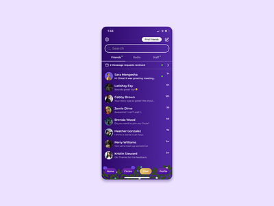 Yoni Circle Mobile App | Chat app chat ios messaging mobile ui ux