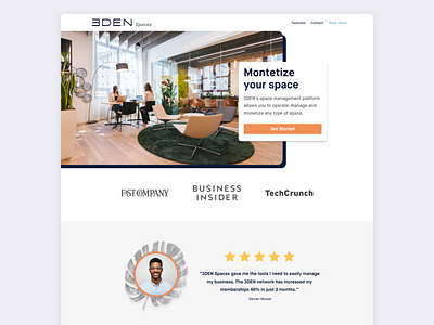 EDEN Space | Coworking Space Landing Page