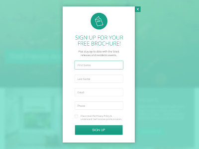 Daily UI Challenge #001 — Sign Up Modal
