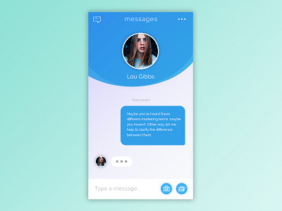Daily Ui Challenge #013 - Direct Messaging 013 app dailyui direct message message messenger mobile ui