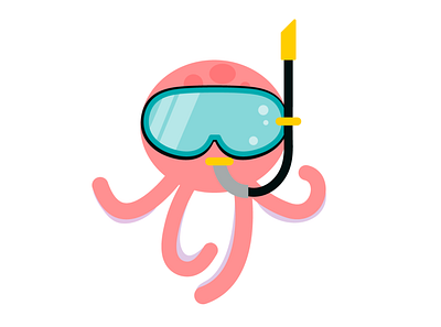 Octopus character ideation app character illustration octopus sea vector