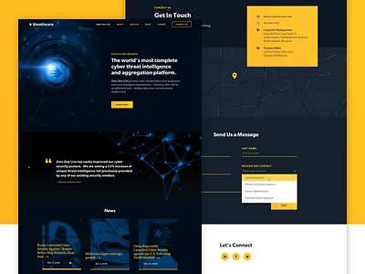 Stealthcare Marketing Website cybersecurity dark ui design marketing website security tech techgrayscale technology typography ui ui design web website