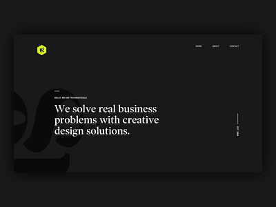 TechGrayscale Homepage design marketing website techgrayscale typography ui ui design ux uxui web web design website