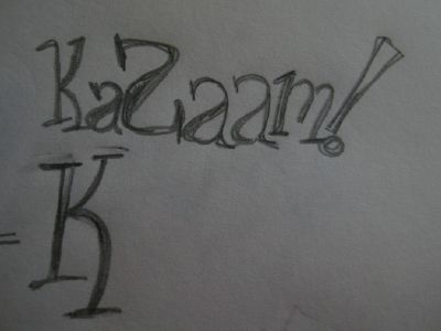 Kazaam! Letter forms typography